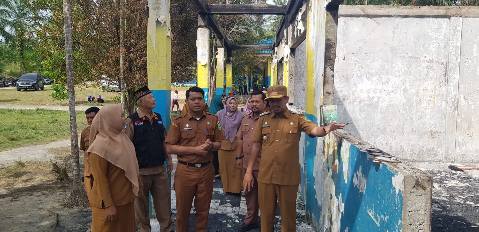 Pasca Kebakaran SDN 011 Basira, Disdik Rohil Siapkan Penanganan Darurat