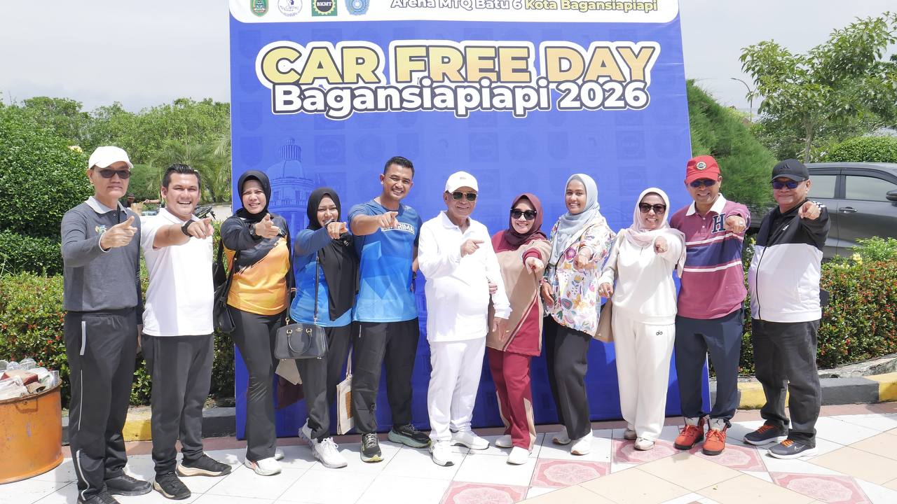 Bupati Bistamam Resmikan Car Free Day Bagansiapiapi 2026, Warga Padati Arena MTQ Batu 6