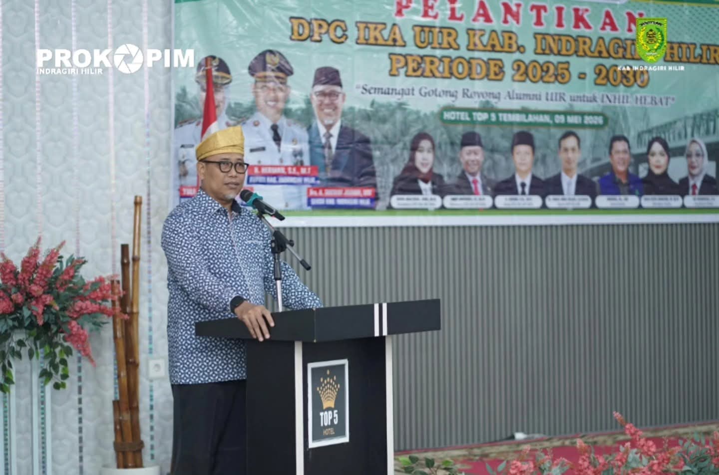 Tantawi Jauhari Hadiri Pelantikan IKA UIR Inhil, Tekankan Sinergi untuk Pembangunan Daerah