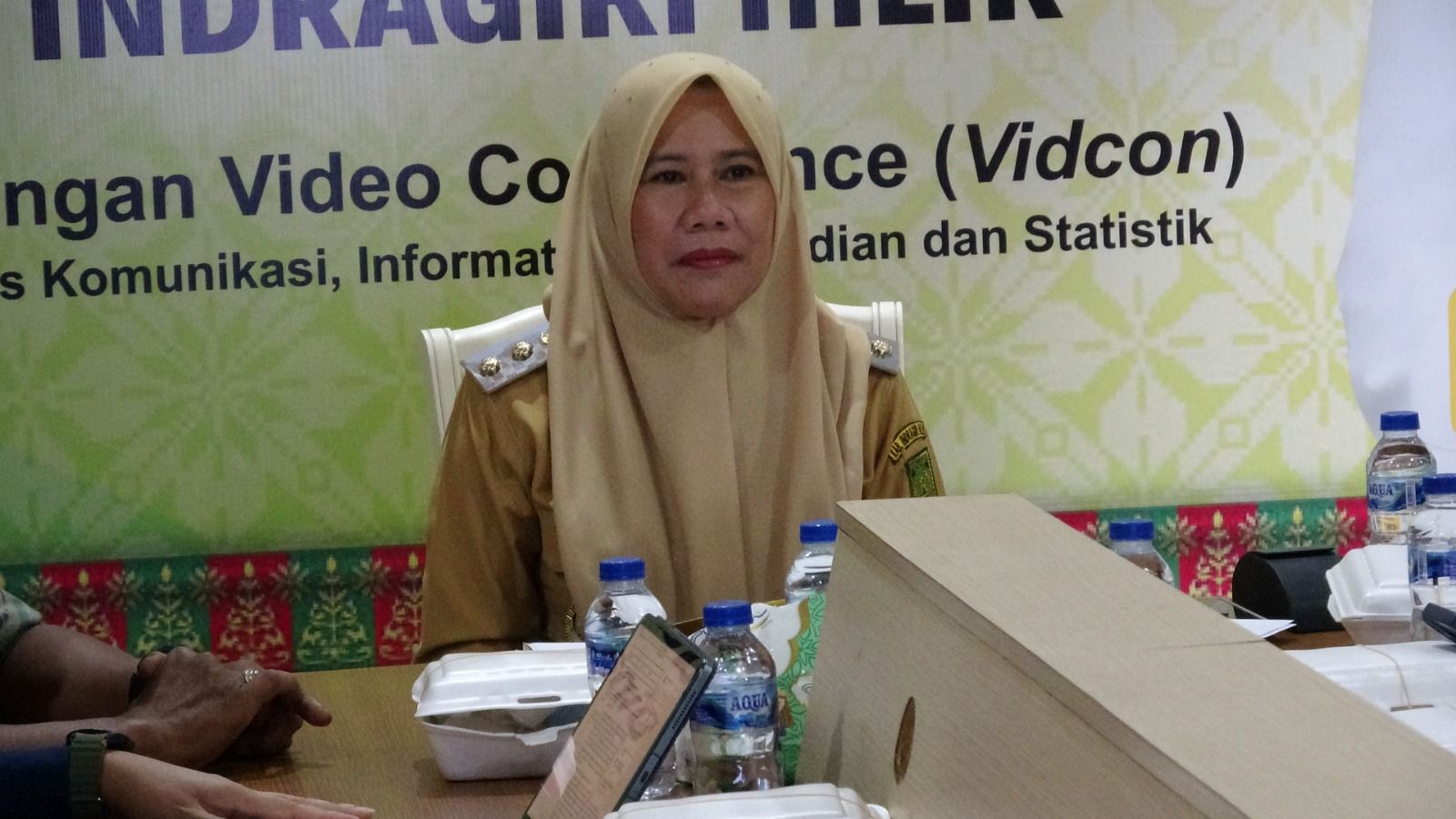 Wabup Inhil Yuliantini Ikuti Peluncuran Pendidikan Antikorupsi Nasional Secara Virtual
