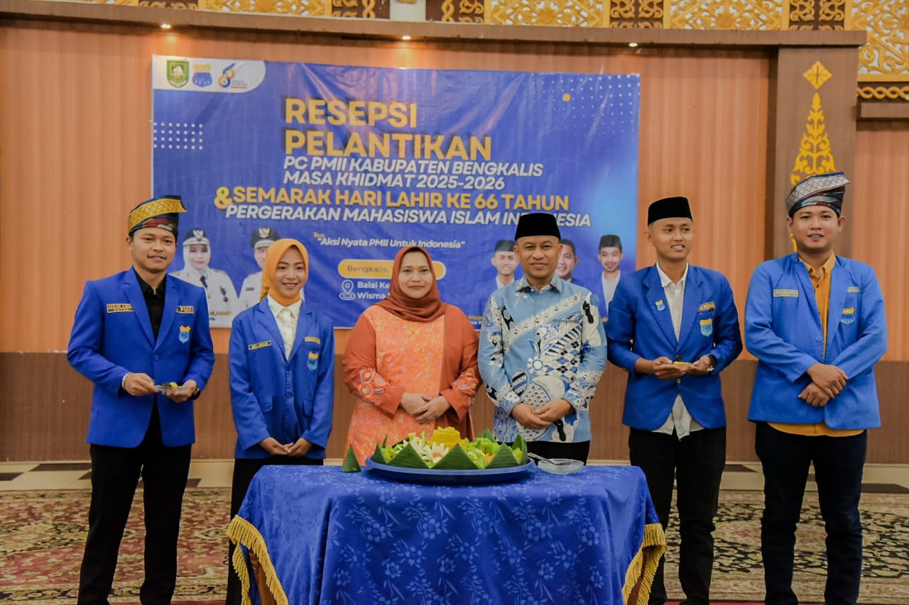 Hadiri Pelantikan PC PMII Bengkalis, Bupati Kasmarni Ajak Pemuda Jadi Motor Pembangunan Daerah