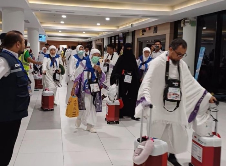 Seluruh Jemaah Haji Riau Gelombang Pertama Tiba di Makkah Usai Tinggalkan Madinah