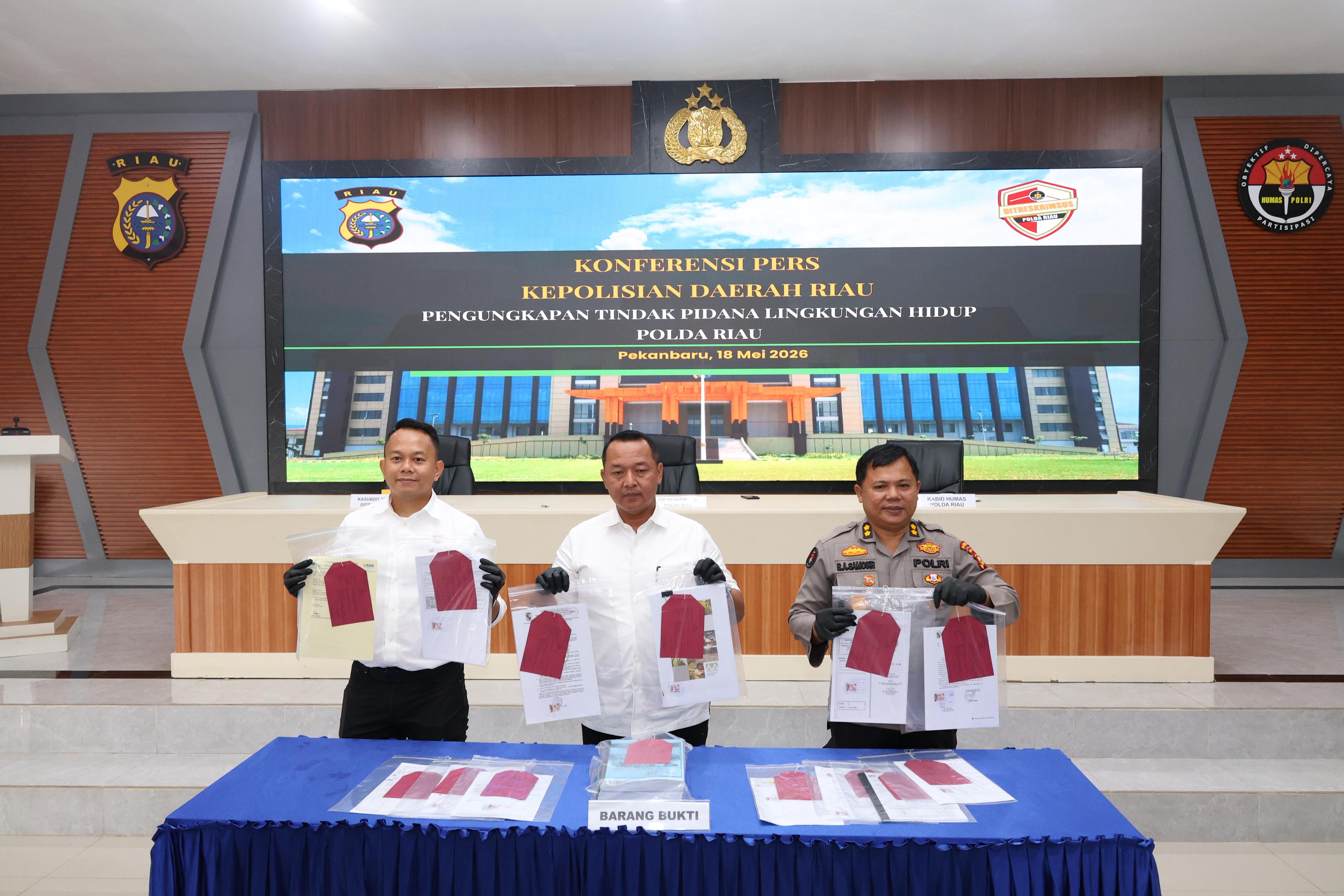 Polda Riau Tetapkan PT Musim Mas Tersangka Korporasi Dugaan Perusakan Kawasan Hutan