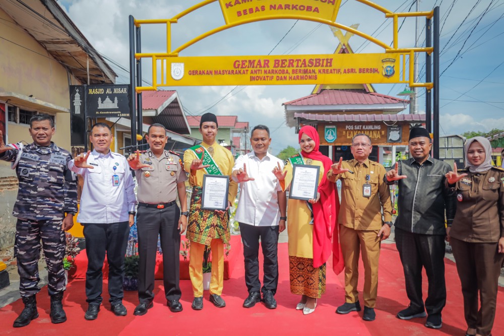 Revitalisasi Kampung Tangguh di Dumai Diresmikan, Pemerintah Ajak Warga Bersatu Perangi Narkoba