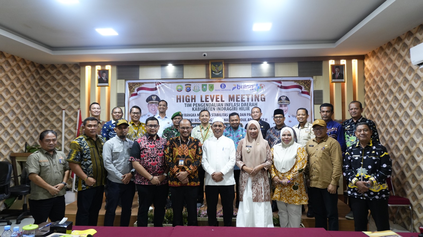 Bupati dan Wabup Inhil Hadiri HLM TPID, Bahas Strategi Pengendalian Inflasi Jelang Idul Adha