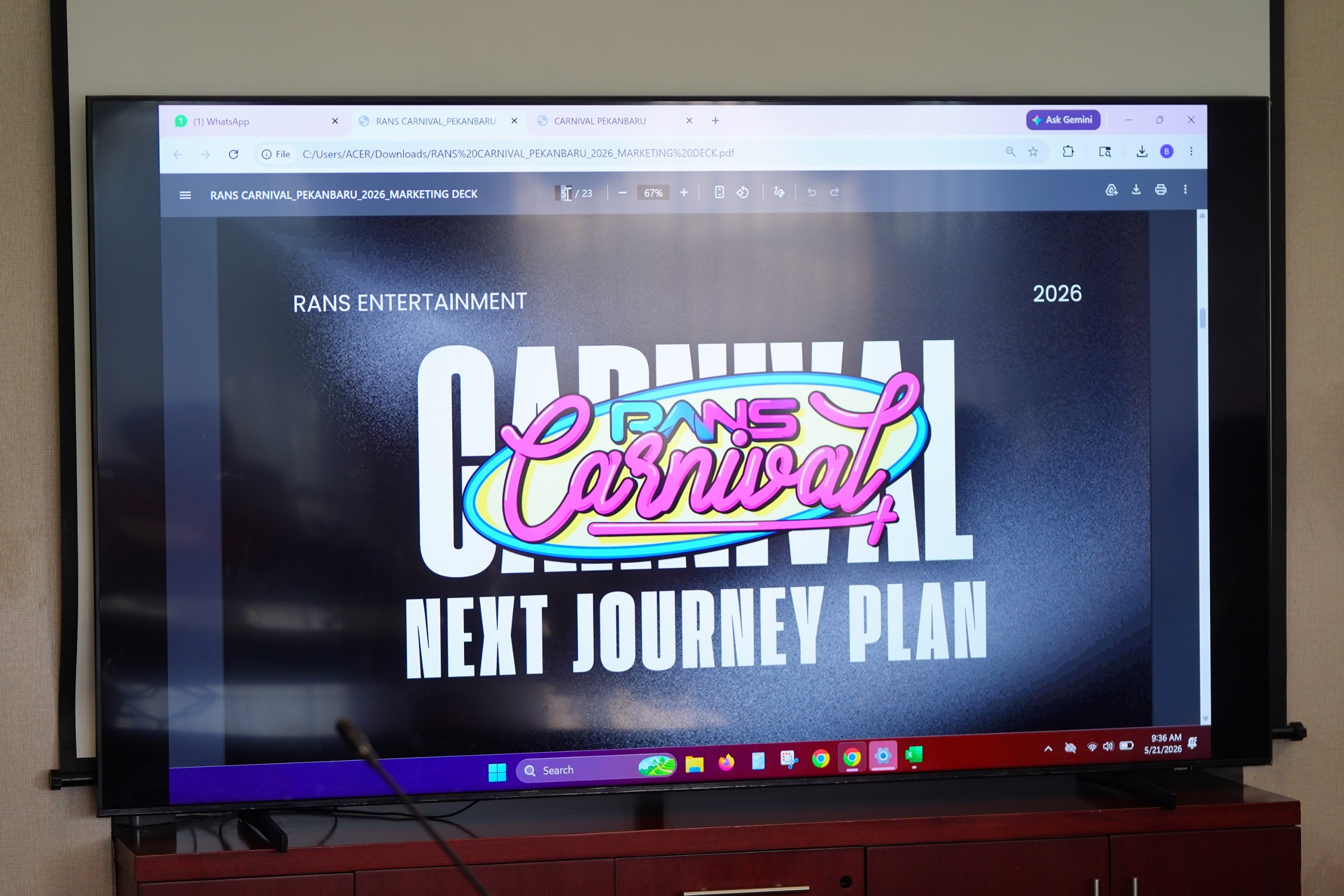 Riau Siap Gelar RANS Carnival 2026, Pemprov Tegaskan Tak Gunakan APBD