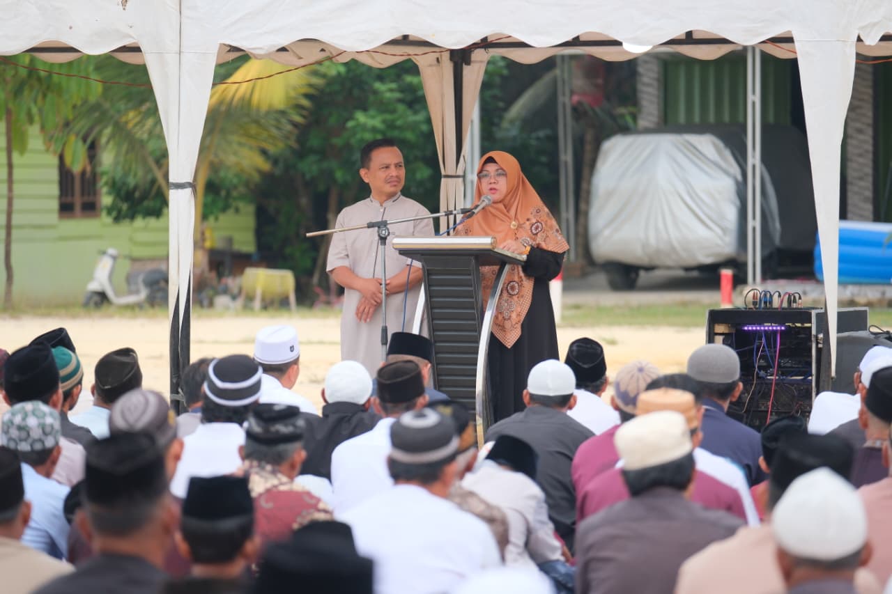 Bupati Afni Rayakan Iduladha di Pelosok Siak, Total Kurban Capai 3.072 Ekor