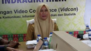Wabup Inhil Yuliantini Ikuti Peluncuran Pendidikan Antikorupsi Nasional Secara Virtual