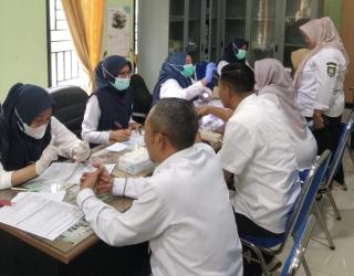 Dinas Koperasi dan UKM Kabupaten Bengkalis Gelar Cek Kesehatan Gratis untuk Seluruh Pegawai