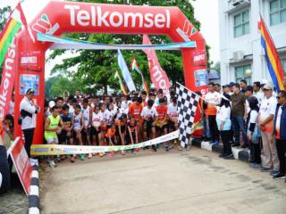 Ratusan Peserta Ikuti Polkam Run 5K, Peringati HUT Politeknik Kampar