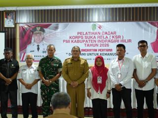 Bupati Herman Dorong Relawan PMI Inhil Jadi Garda Tangguh Penanggulangan Bencana