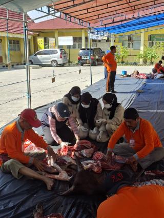 Dinas PKH Riau Kerahkan 122 Personel Awasi Pemotongan Hewan Kurban di 33 Titik