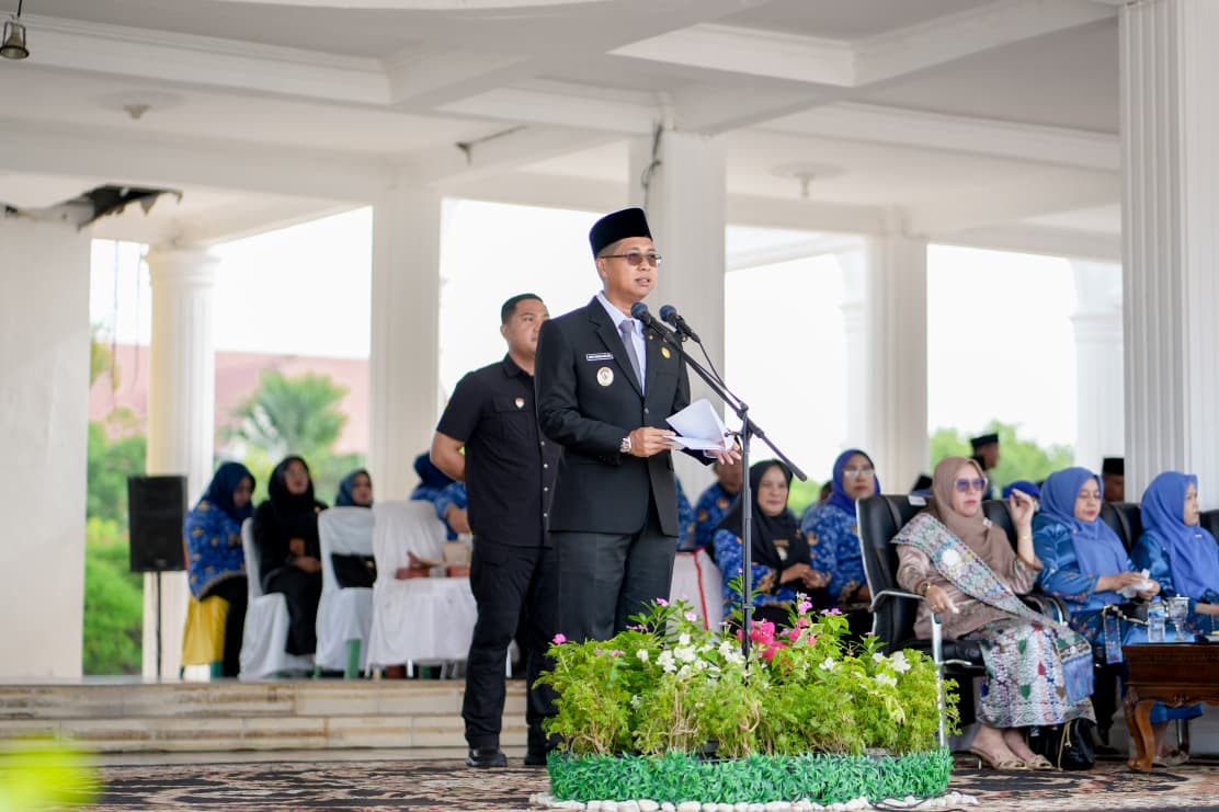 Pimpin Upacara Hari Lahir Pancasila, Wabup Rohil Ajak Jadikan Pancasila Ideologi yang Hidup
