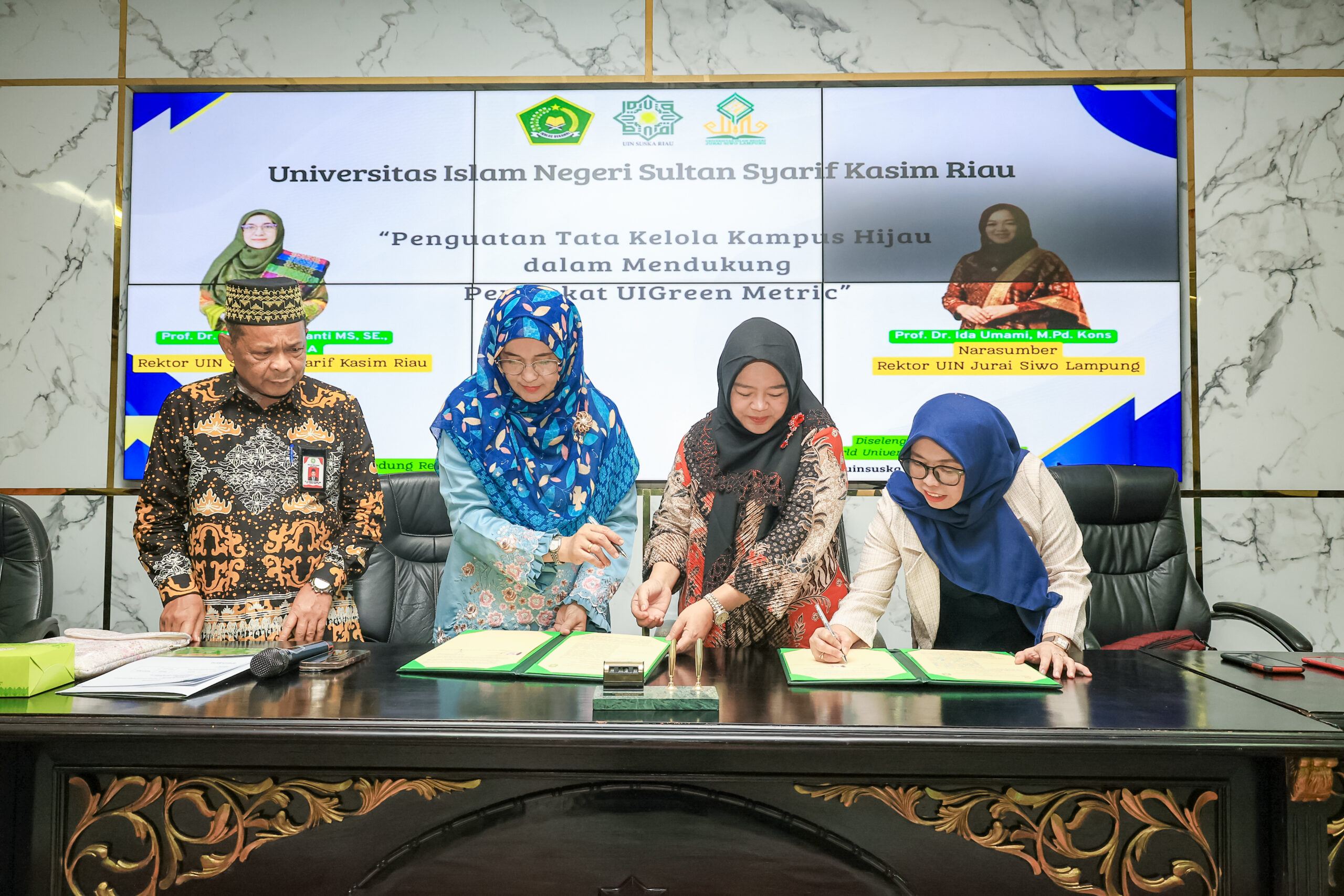 Gandeng Rektor UIN Jusila Lampung, UIN Suska Matangkan Strategi Green Campus