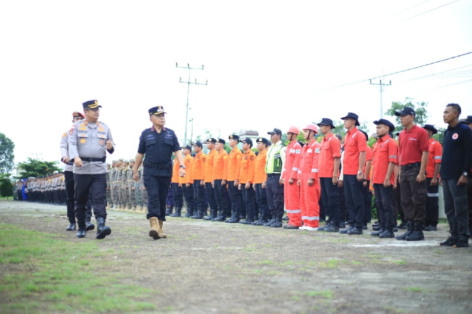 Hadapi Musim Kemarau, Bupati Asmar Pimpin Apel Siaga Karhutla di Kepulauan Meranti
