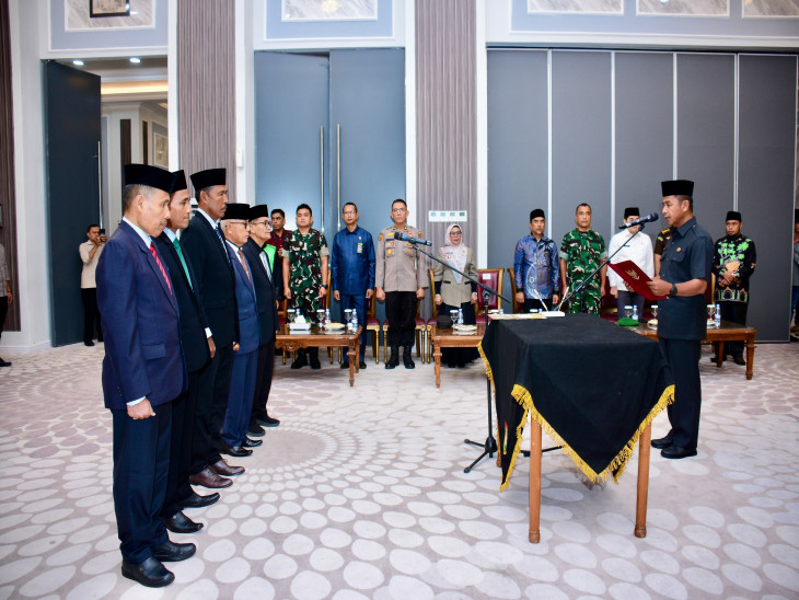 Bupati Ahmad Yuzar Lantik Pimpinan BAZNAS Kampar Periode 2026–2031