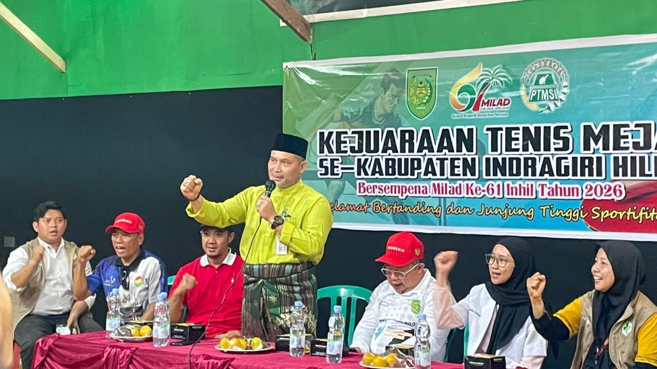 Kejuaraan Tenis Meja Sempena Milad ke-61 Inhil Resmi Bergulir