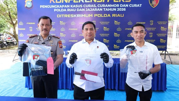Polda Riau Ungkap Kasus Begal hingga Pencurian Hiolo Klenteng, Belasan Tersangka Diamankan