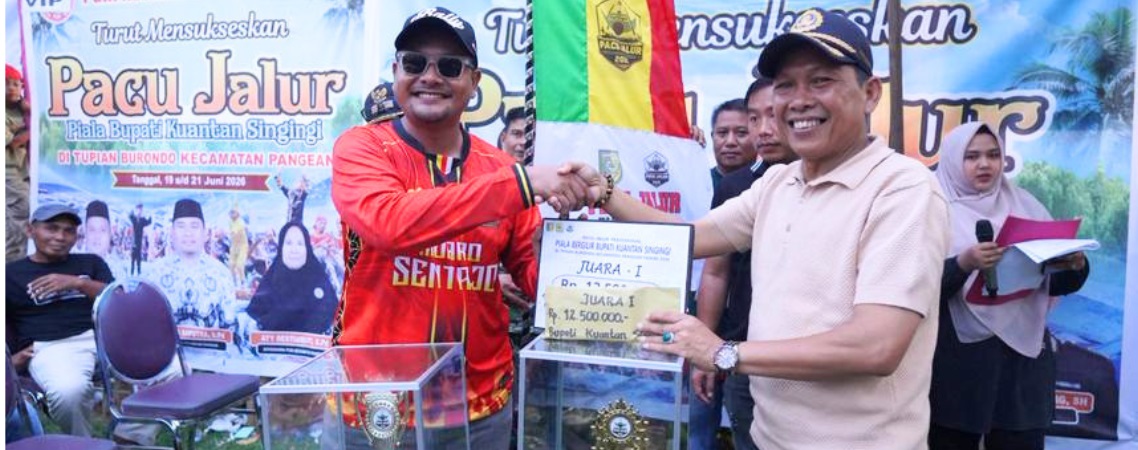 Festival Pacu Jalur Tradisional Pangean Ditutup, Pemkab Kuansing Beri Apresiasi