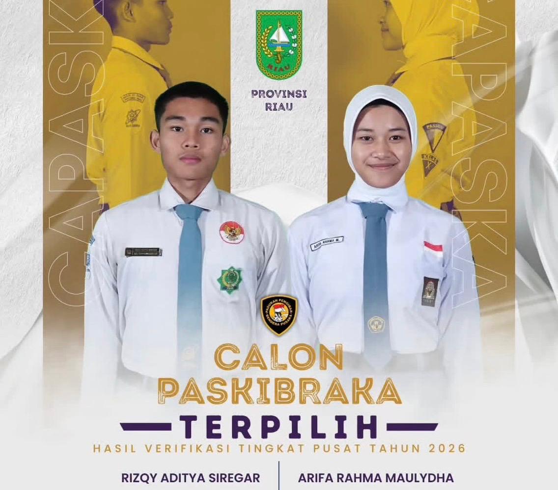Pelajar Siak dan Inhil Wakili Riau di Paskibraka Nasional 2026, Bertugas di Istana Negara