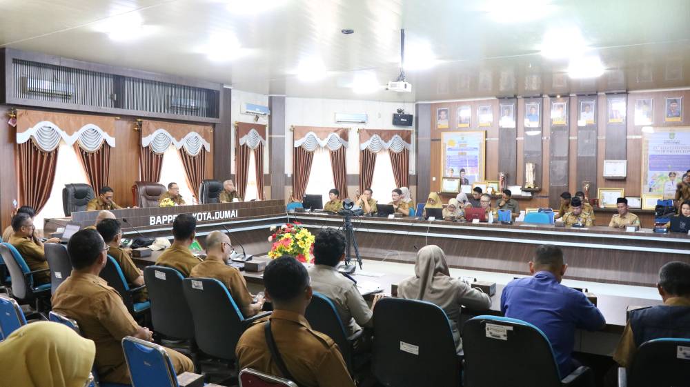 Sekda Fahmi Rizal Pimpin Rapat Pokja PKP, Pemko Dumai Targetkan Penuntasan Kawasan Kumuh