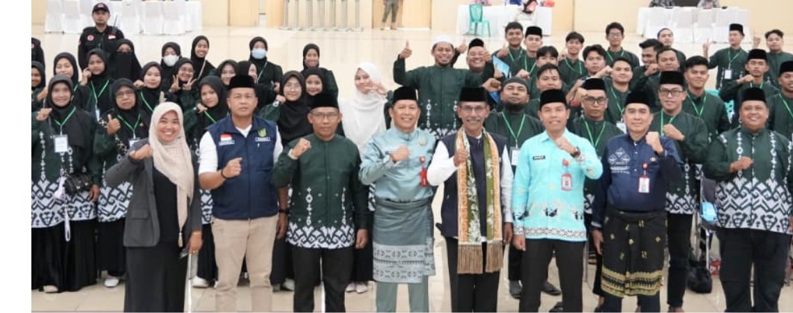 Kafilah Kepulauan Meranti Jadi Rombongan Pertama Tiba di Kuansing Jelang MTQ Riau ke-44