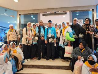Jamaah Haji Kampar Kloter 05 Tinggalkan Jeddah, Tiba di Batam Malam Ini