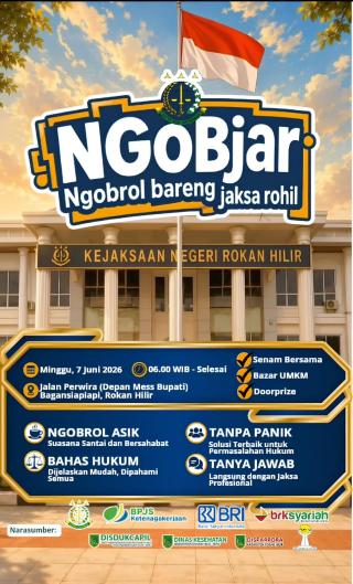 Pertama di Riau, Kejari Rohil Gelar Dialog Hukum Santai "NGOBjar" untuk Masyarakat