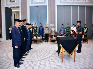 Bupati Ahmad Yuzar Lantik Pimpinan BAZNAS Kampar Periode 2026–2031