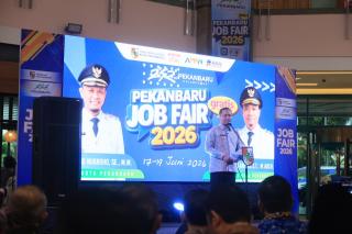 Pekanbaru Job Fair 2026 Resmi Dibuka, Wali Kota Targetkan 70 Persen Lowongan Kerja Terisi