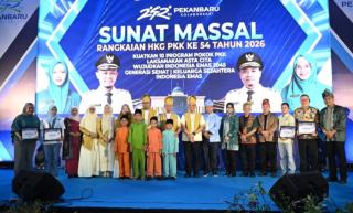 1.100 Anak di Pekanbaru Ikuti Sunatan Massal Gratis Peringati HKG PKK dan HUT ke-242 Kota Pekanbaru