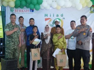 Hadiri Milad ke-30 Bank Syariah Berkah, Wabup Misharti Apresiasi Khitan Massal dan Donor Darah