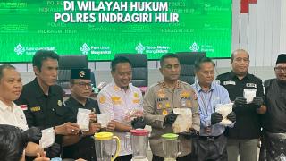 Polres Inhil Musnahkan 2,7 Kilogram Sabu dan 1.351 Butir Ekstasi, 134 Tersangka Diamankan