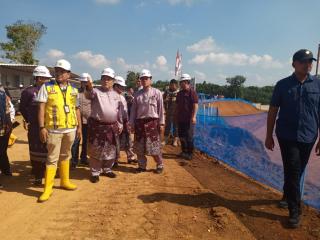 Plt Gubernur Riau Tinjau Pembangunan Sekolah Rakyat di Kuansing, Progres Capai 74 Persen