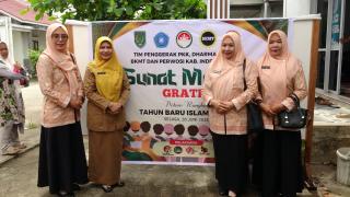Kolaborasi Organisasi Wanita dan Komunitas, 115 Anak Ikuti Sunat Massal di Inhil