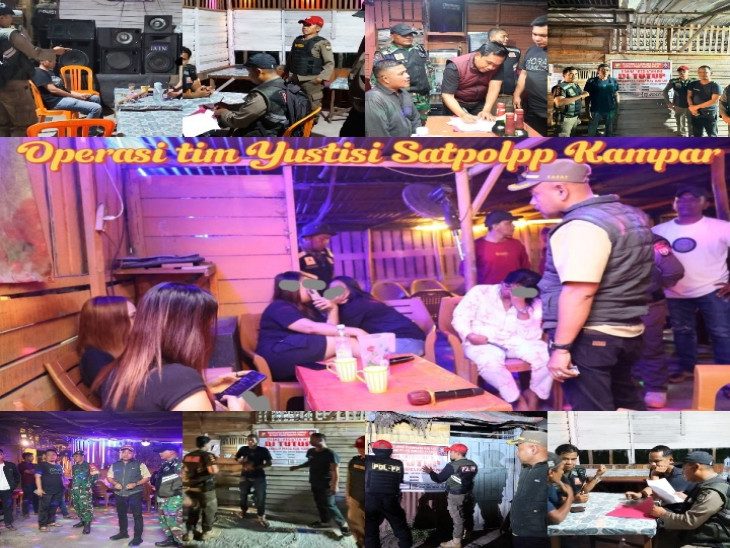 Satpol PP Kampar Tutup Enam Tempat Karaoke di Kubang Raya, Cegah Penyakit Masyarakat