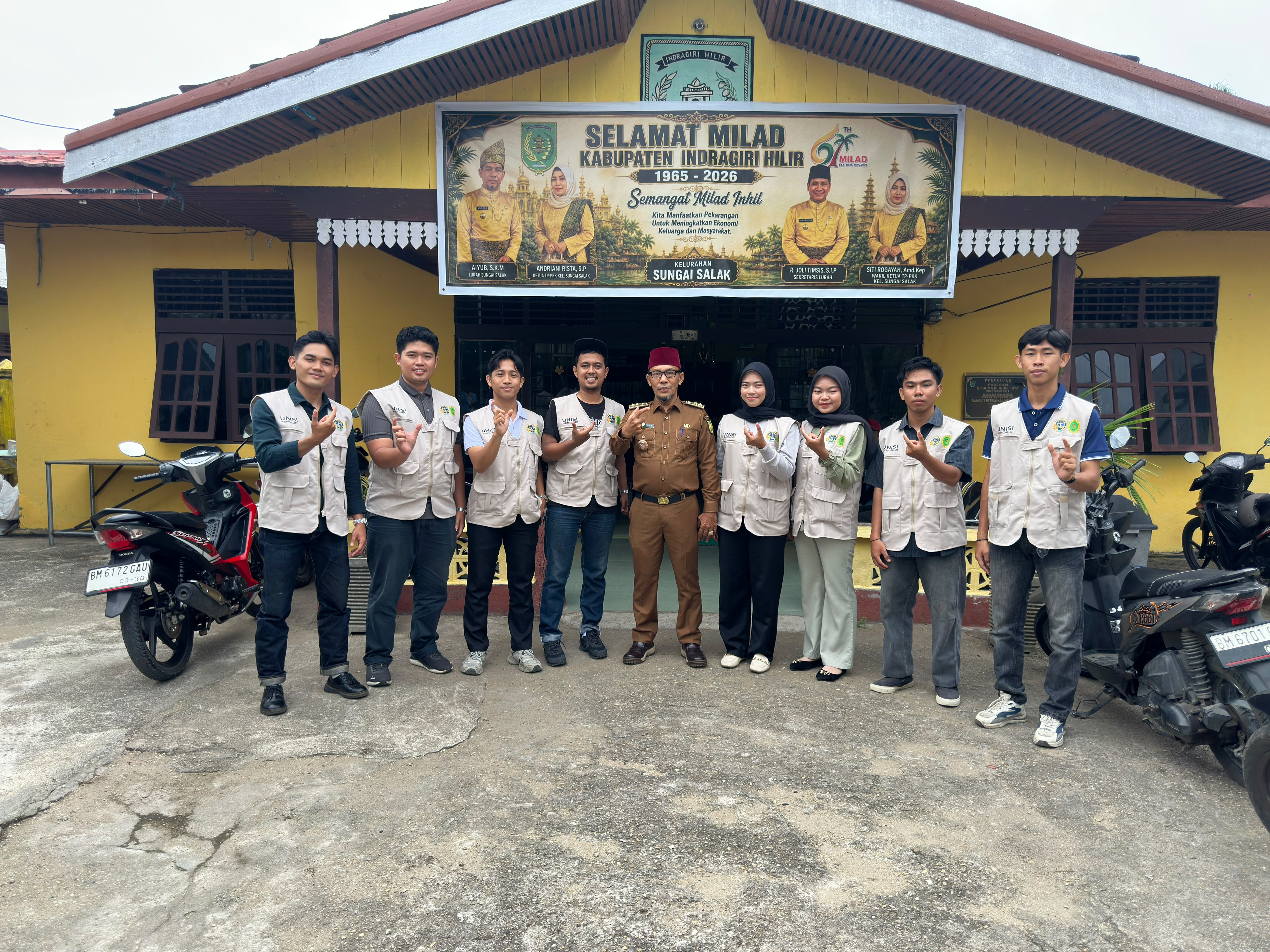 Lurah Sungai Salak Sambut Mahasiswa KKN UNISI, Harapkan Program Berdampak bagi Masyarakat