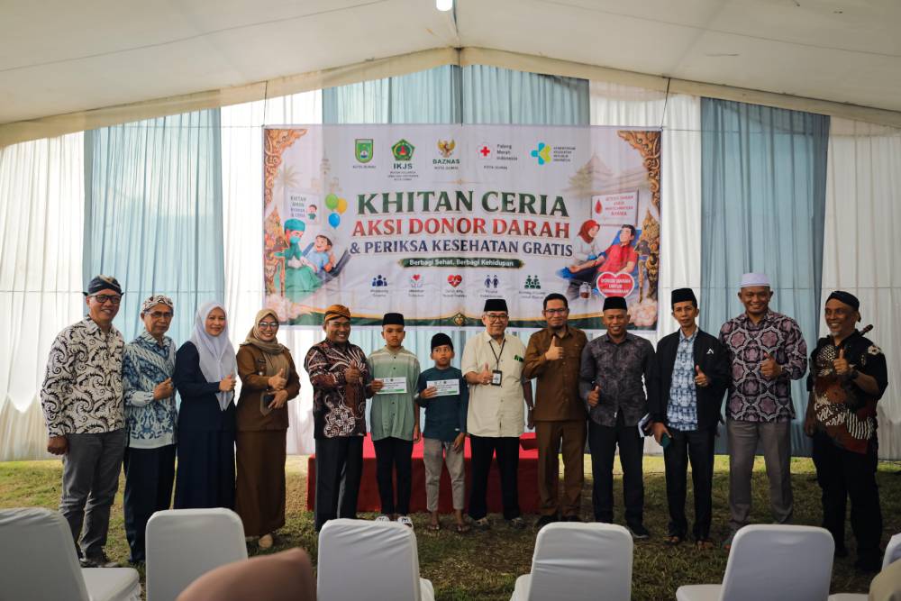 Sugiyarto Buka Khitan Ceria dan Donor Darah IKJS Dumai, Ajak Perkuat Kepedulian Sosial