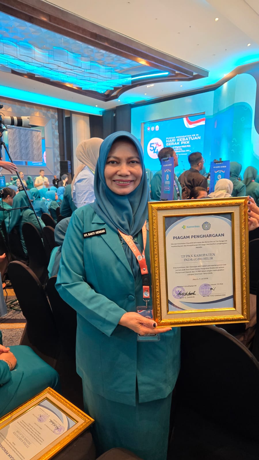 TP PKK Inhil Raih Penghargaan Nasional Imunisasi Zero Dose pada HKG PKK ke-54