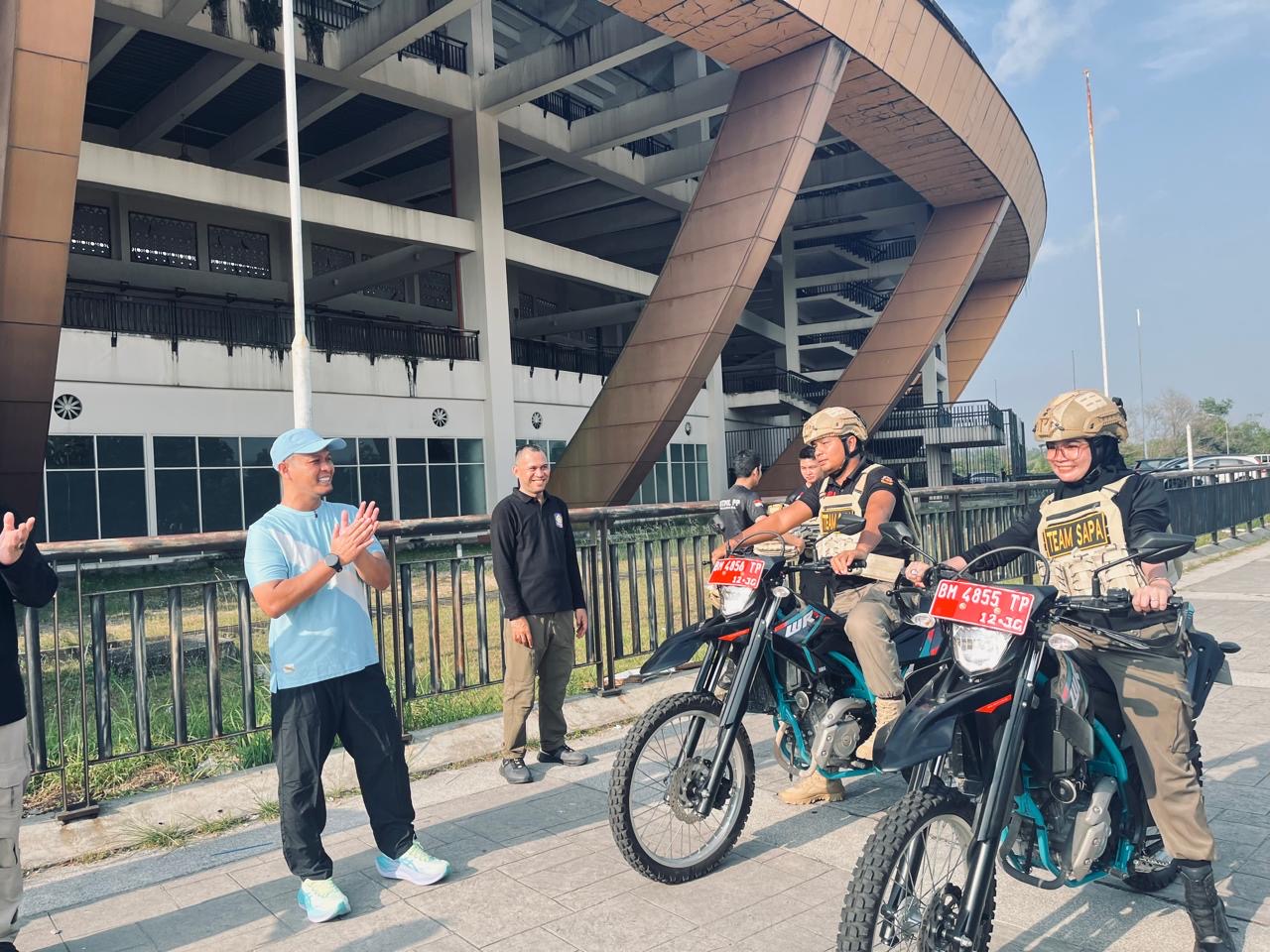 Wako Agung Luncurkan Tim Sapa Motoris Satpol PP Pekanbaru