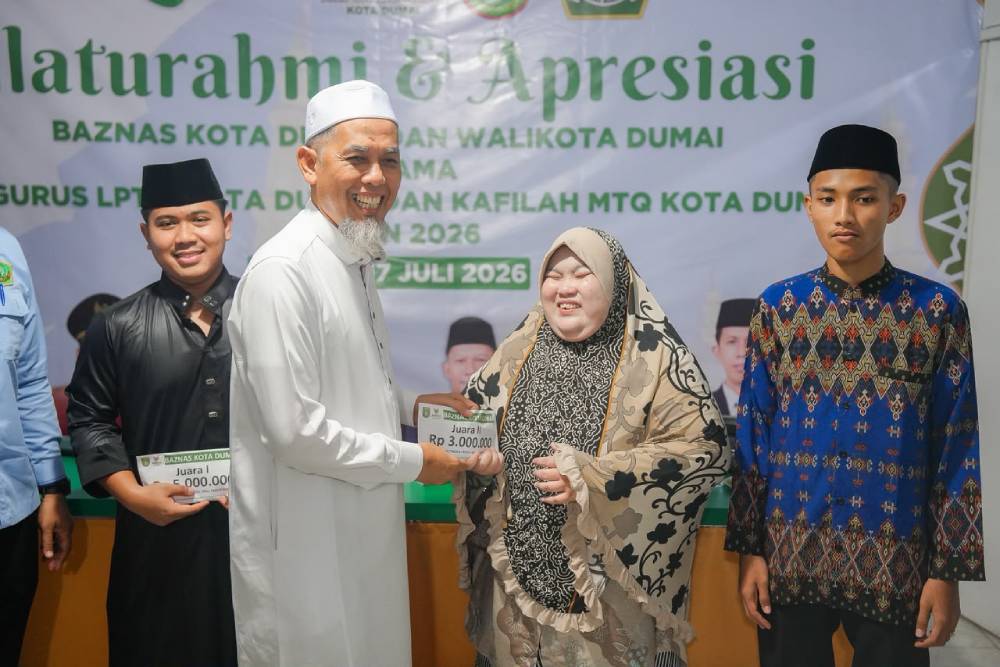 Wako Paisal Berikan Bonus Kafilah Berprestasi MTQ Riau 2026