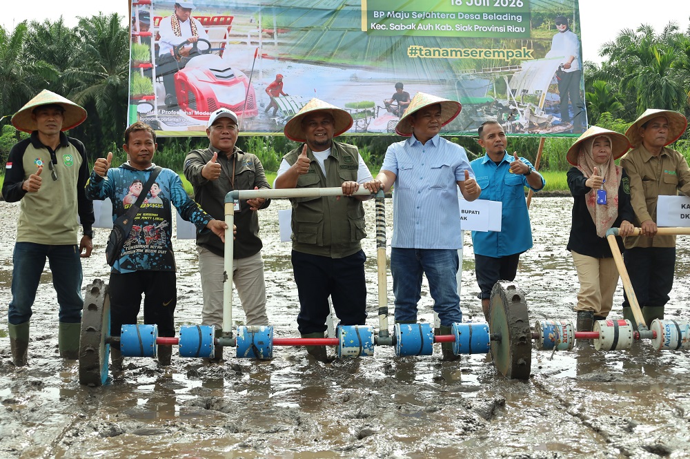 Gerakan Tanam Serempak OPLAH 2025, Siak Optimistis Perkuat Swasembada Pangan