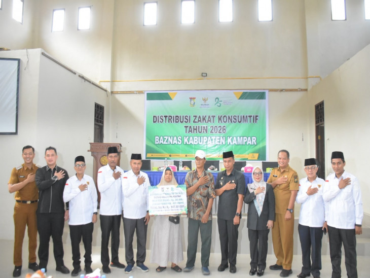 Baznas Kampar Salurkan Zakat Konsumtif Rp147,3 Juta untuk 491 Penerima Manfaat
