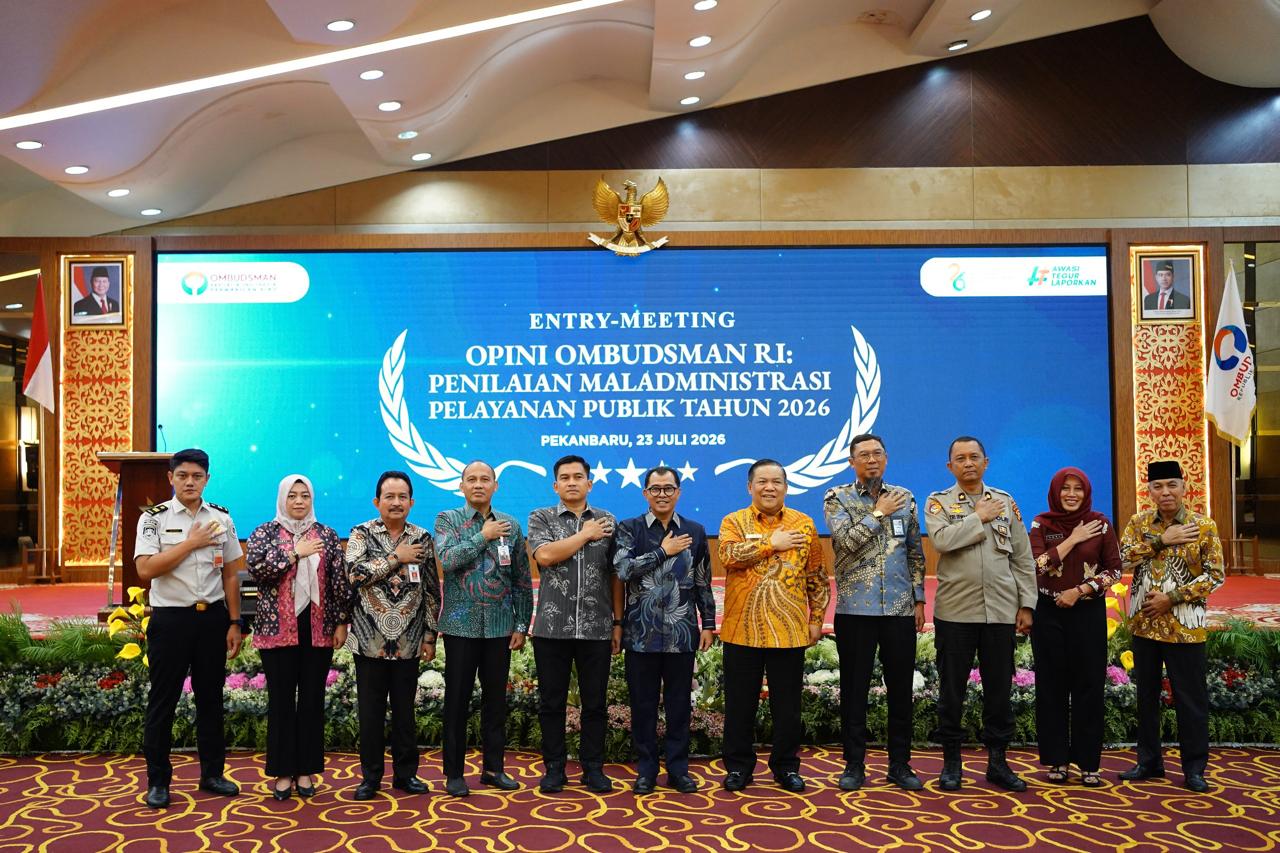 Pemprov Riau dan Ombudsman Perkuat Sinergi Tingkatkan Kualitas Pelayanan Publik