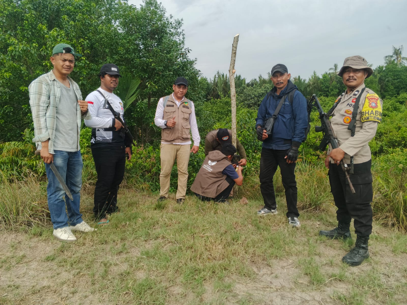 BBKSDA Riau Turunkan Tim ke Desa Danai, Jejak Dua Harimau Ditemukan