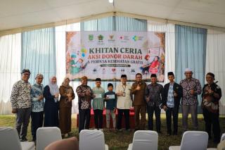 Sugiyarto Buka Khitan Ceria dan Donor Darah IKJS Dumai, Ajak Perkuat Kepedulian Sosial