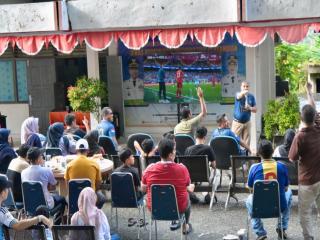 Meriahkan Piala Dunia 2026, Diskominfo Kampar Rangkul UMKM dan Masyarakat Lewat Nobar