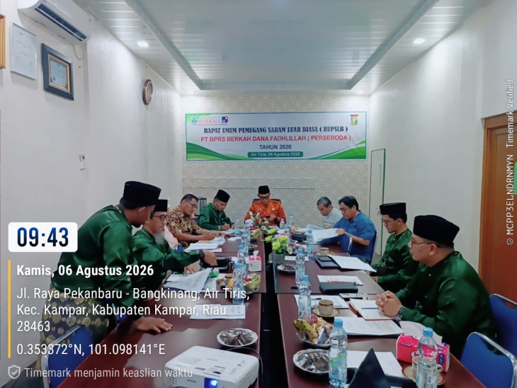 Pemkab Kampar Dorong Penguatan Kinerja PT BPRS Berkah Dana Fadhlillah