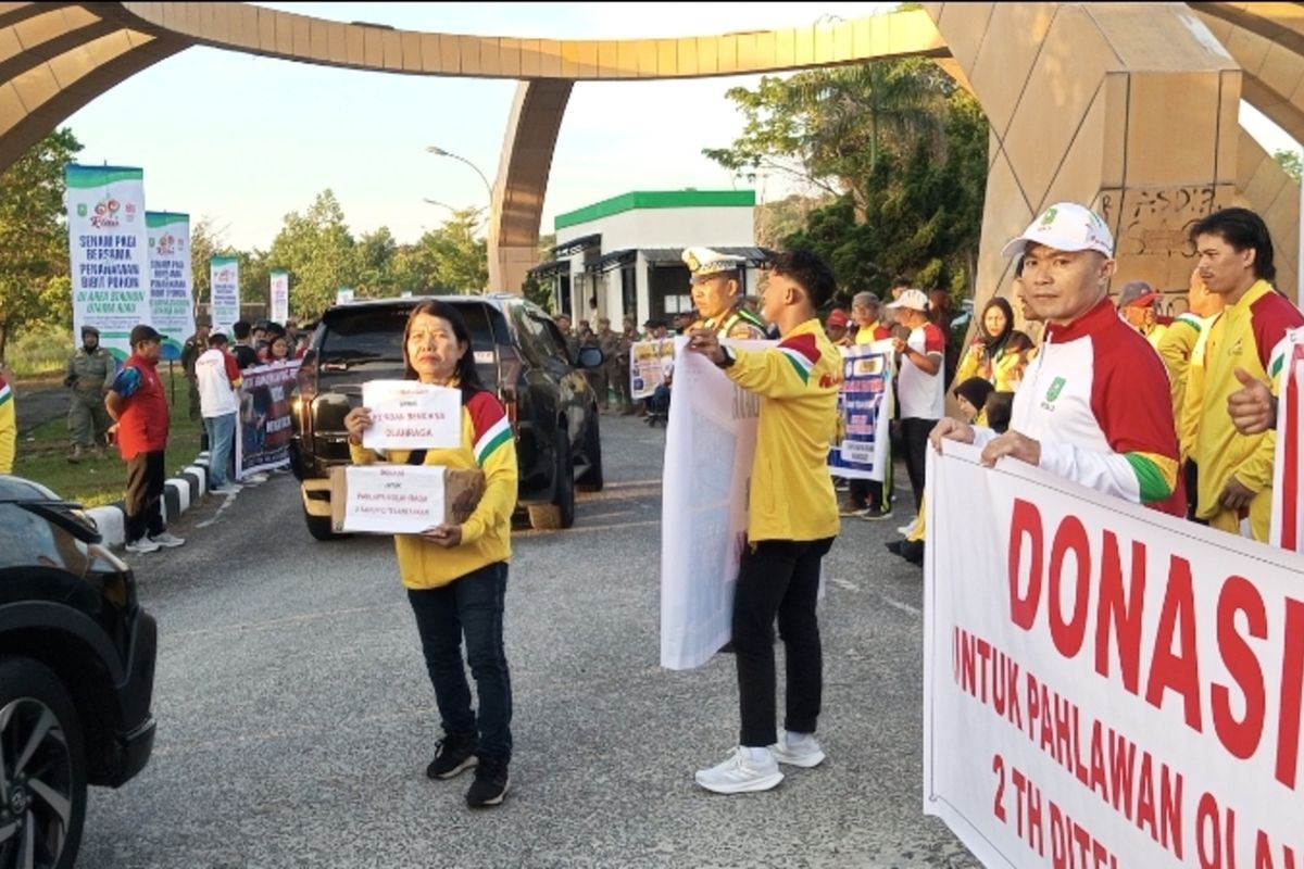 Ratusan Atlet Riau Tagih Sisa Bonus PON 2024, Sindir Pemprov Lewat Aksi Damai