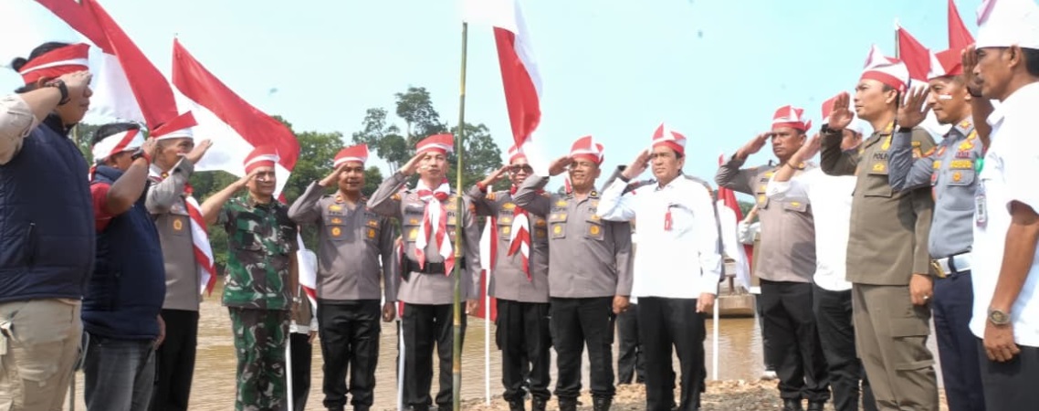 Ekspedisi Merah Putih Presisi Sambangi Pulau Bayur, Pemkab Kuansing Apresiasi Kehadiran Polri